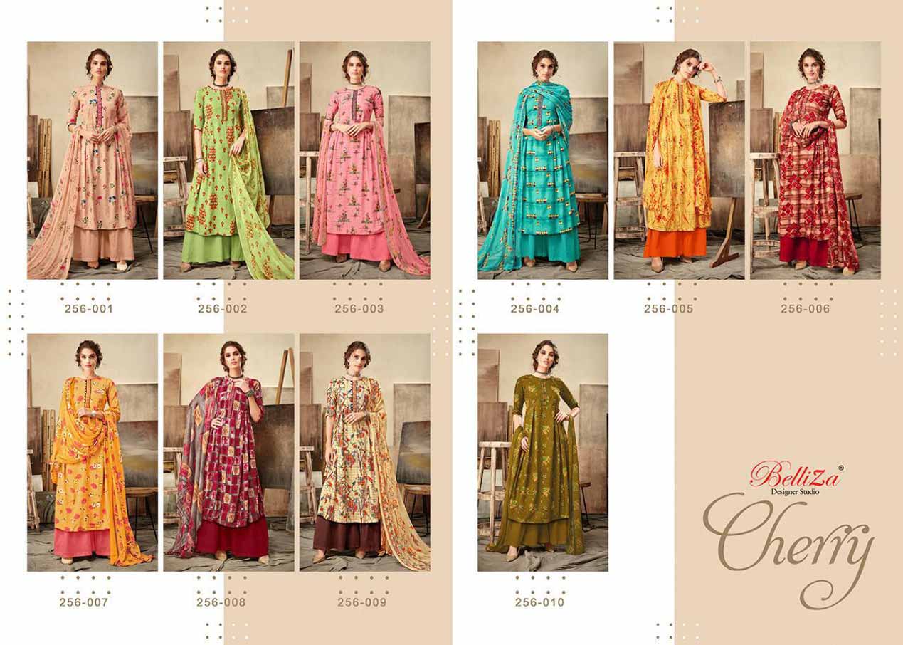 Belliza Cherry Print Embroidery Dresses Belliza Cherry Print Embroidery Dresses