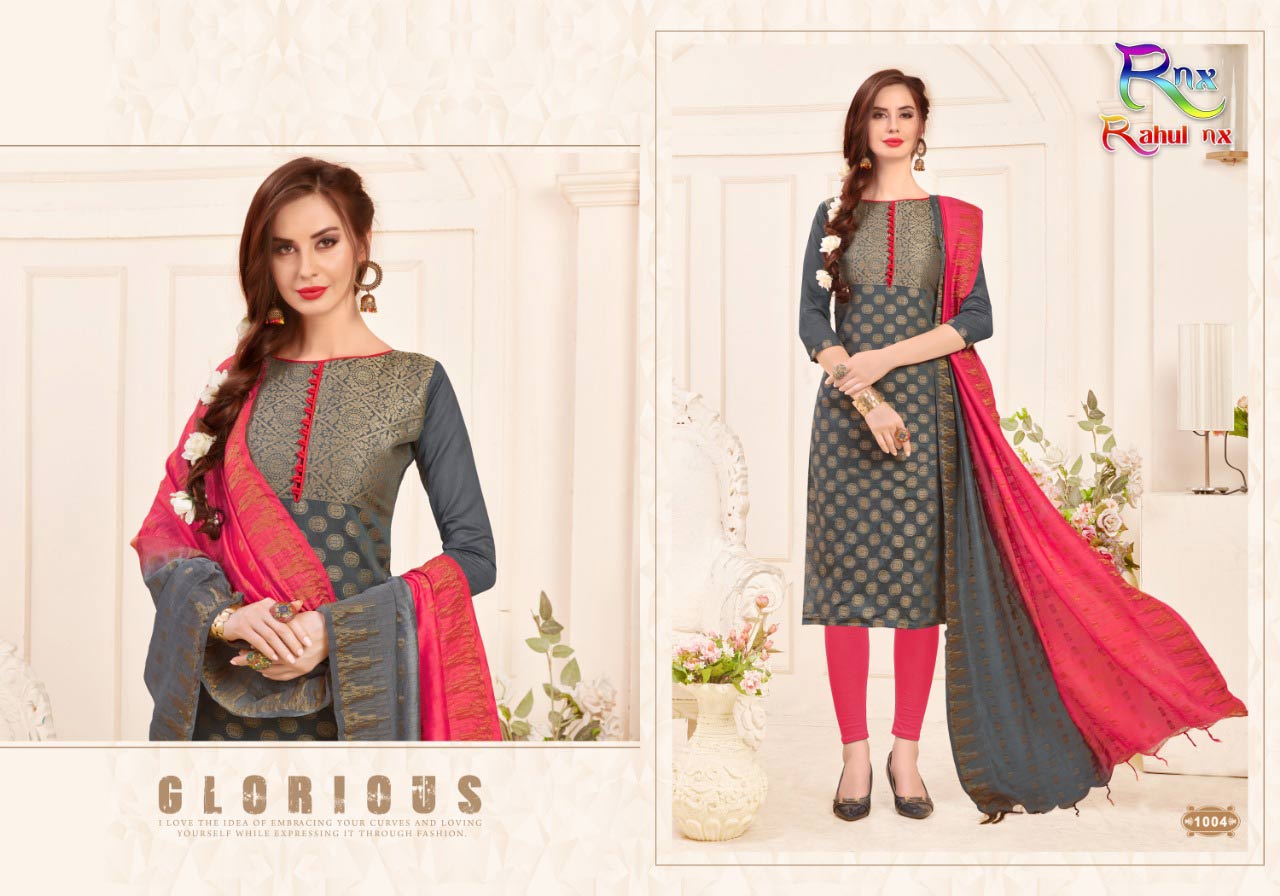 Kanchipuram Banarasi Jacquard Dress Material Catalog Kanchipuram Banarasi Jacquard Dress Material Catalog