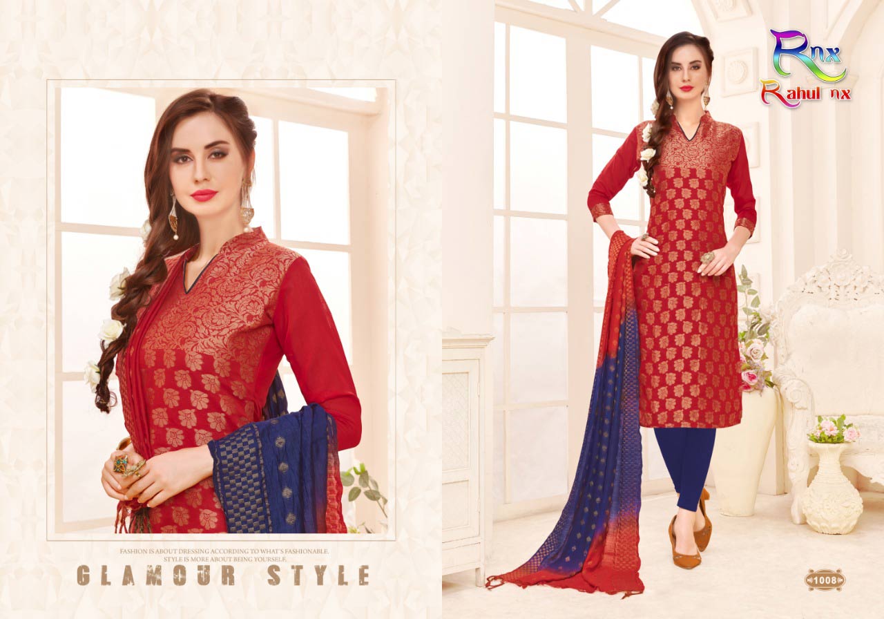 Kanchipuram Banarasi Jacquard Dress Material Catalog Kanchipuram Banarasi Jacquard Dress Material Catalog
