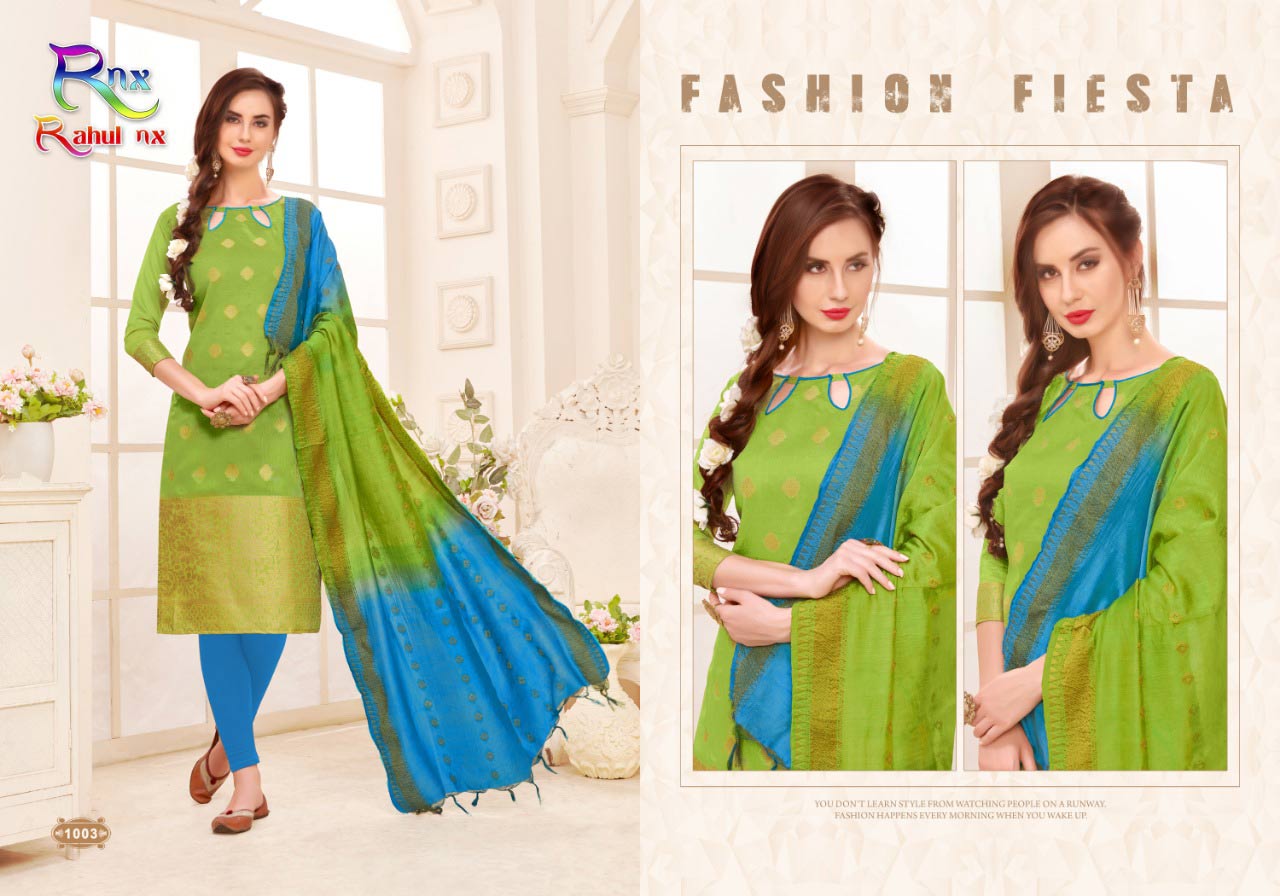 Kanchipuram Banarasi Jacquard Dress Material Catalog Kanchipuram Banarasi Jacquard Dress Material Catalog