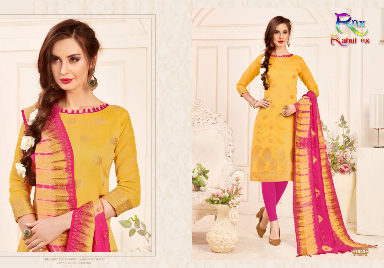 Kanchipuram Banarasi Jacquard Dress Material Catalog Kanchipuram Banarasi Jacquard Dress Material Catalog