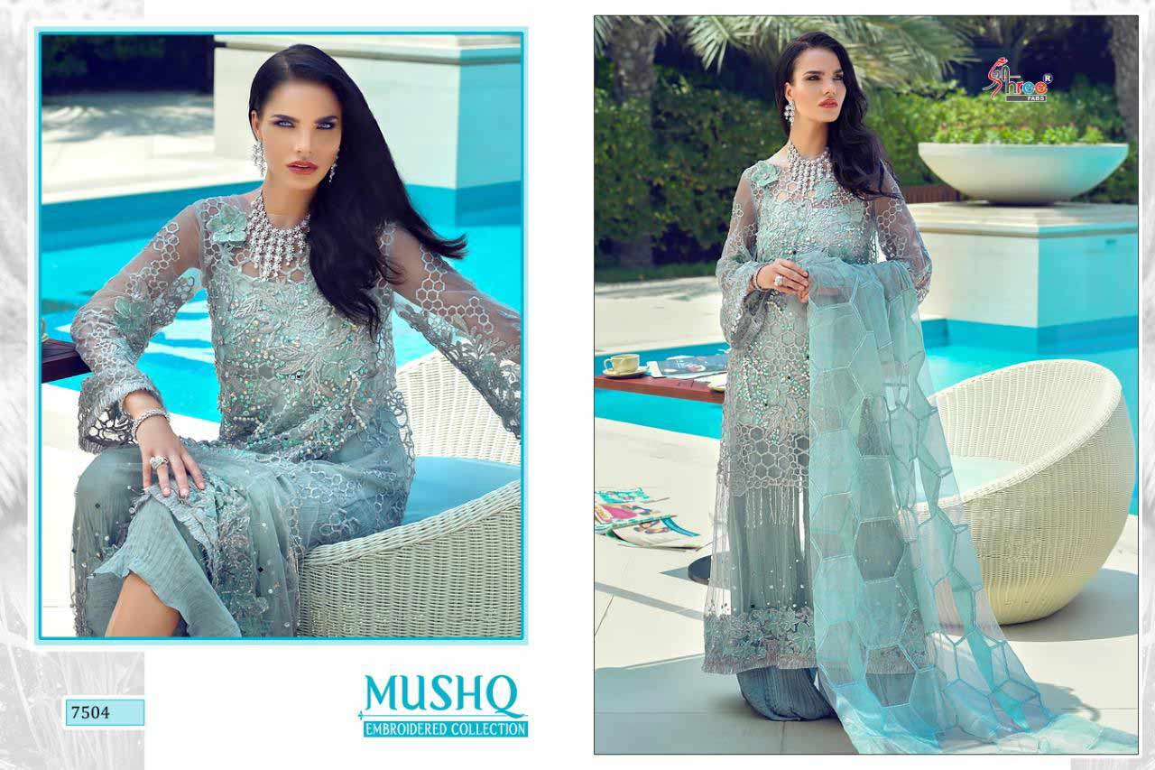 Shree Fab Mushq Net Fabric Salwar Dresses Catalog Shree Fab Mushq Net Fabric Salwar Dresses Catalog
