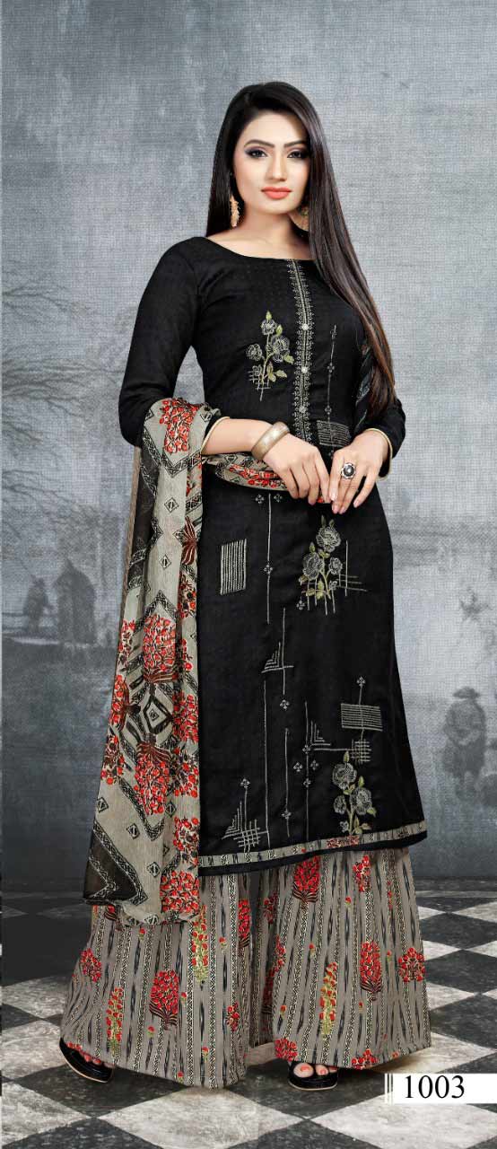 Niharika Bipson Pashmina Embroidery Suits Niharika Bipson Pashmina Embroidery Suits