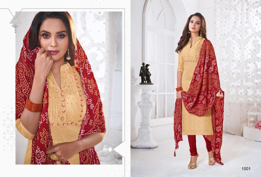 Samaya Modal Silk Fancy Stitch dress Material Set Samaya Modal Silk Fancy Stitch dress Material Set