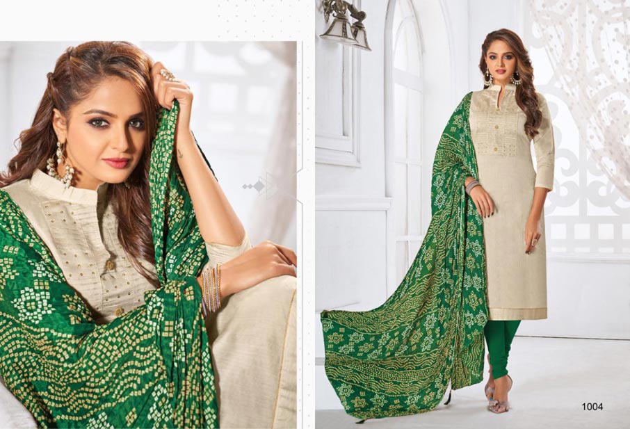 Samaya Modal Silk Fancy Stitch dress Material Set Samaya Modal Silk Fancy Stitch dress Material Set