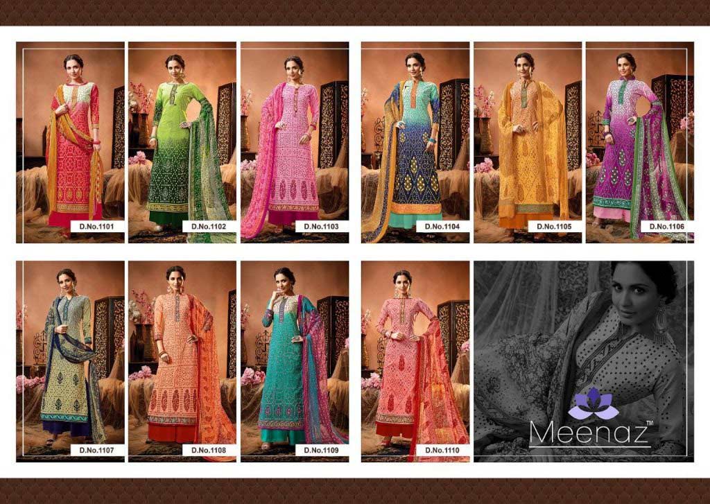 Satrangi-Bandhej Alisa Cotton Print Dress Materials Satrangi-Bandhej Alisa Cotton Print Dress Materials