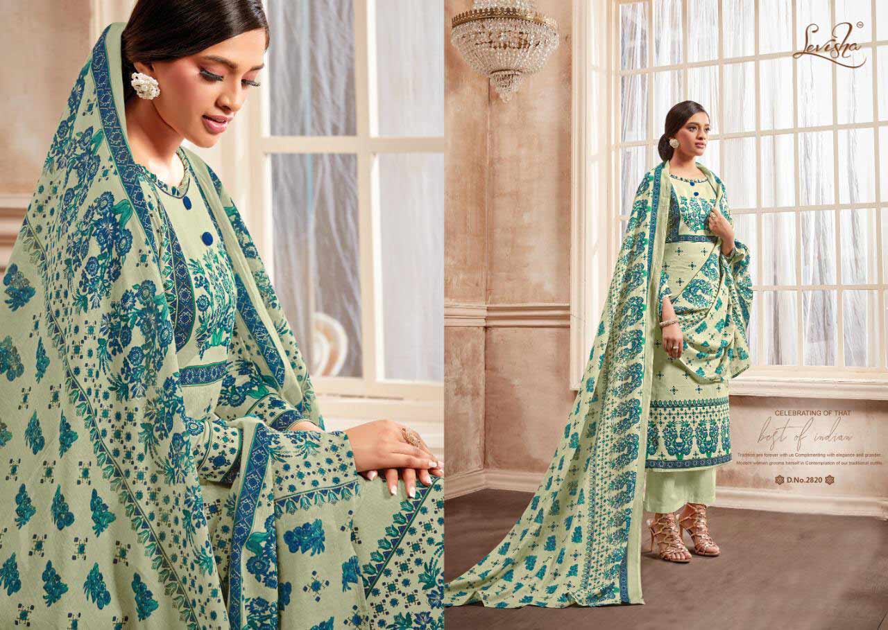 Shahin Levisha Pure Cotton Printed Dress Material Shahin Levisha Pure Cotton Printed Dress Material