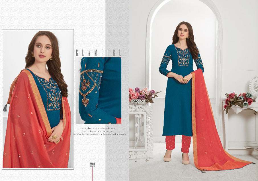 Snowdrop Cotton Silk Plazzo Dress Material Set Snowdrop Cotton Silk Plazzo Dress Material Set