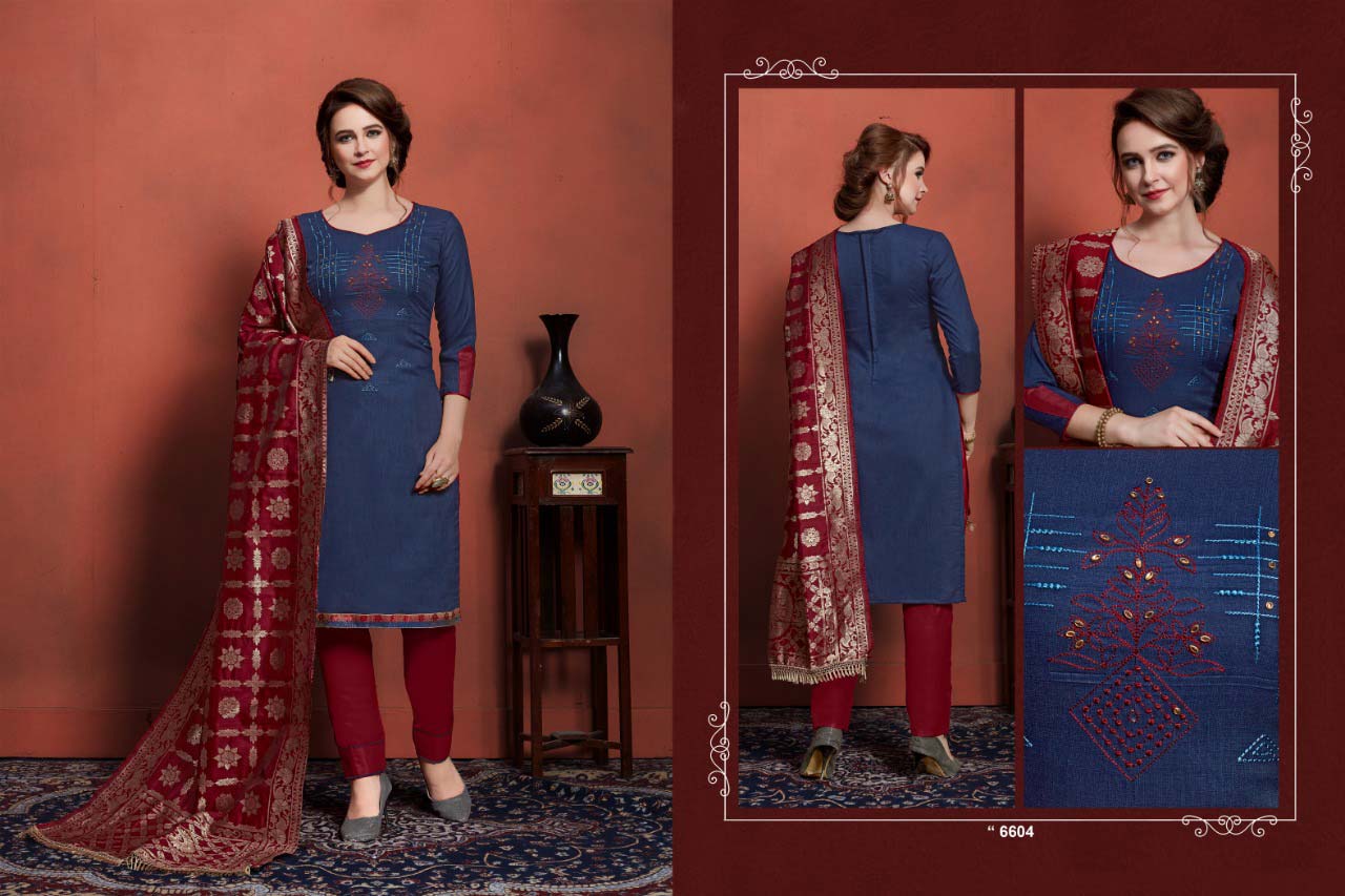 Wonder Micro Cotton Embroidery Handwork Suits Wonder Micro Cotton Embroidery Handwork Suits