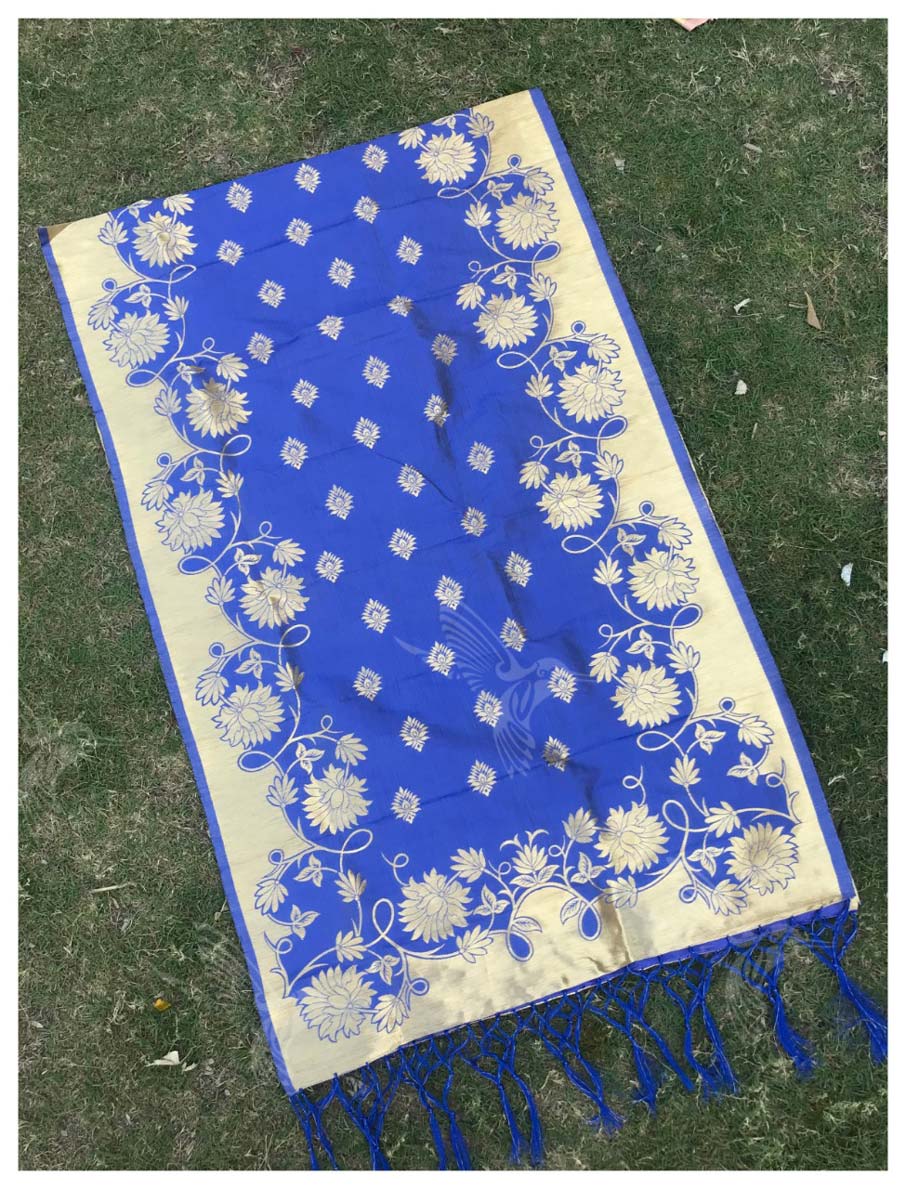 Silk Banarasi Zari Work Dupatta Suppliers for Dress Material Silk Banarasi Zari Work Dupatta Suppliers for Dress Material