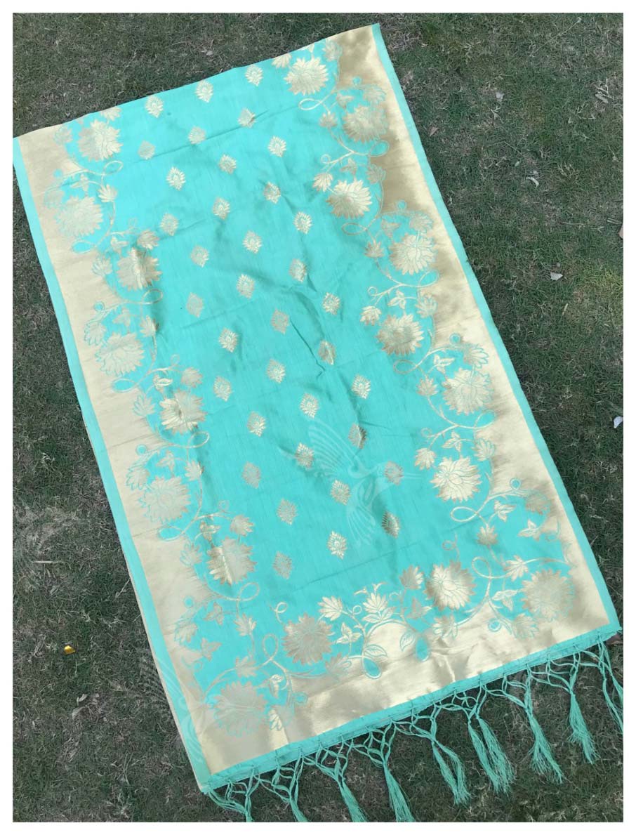 Silk Banarasi Zari Work Dupatta Suppliers for Dress Material Silk Banarasi Zari Work Dupatta Suppliers for Dress Material