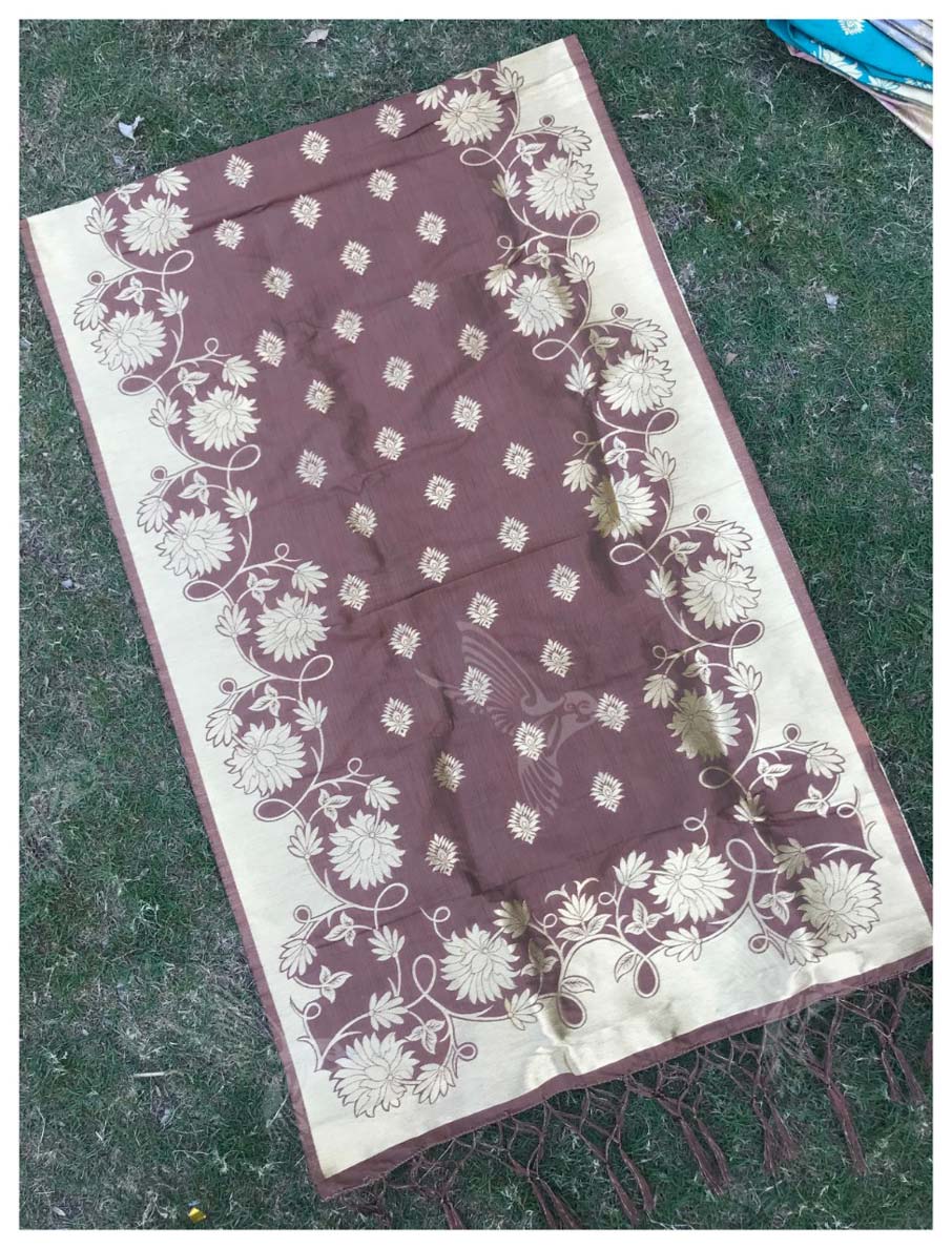 Silk Banarasi Zari Work Dupatta Suppliers for Dress Material Silk Banarasi Zari Work Dupatta Suppliers for Dress Material