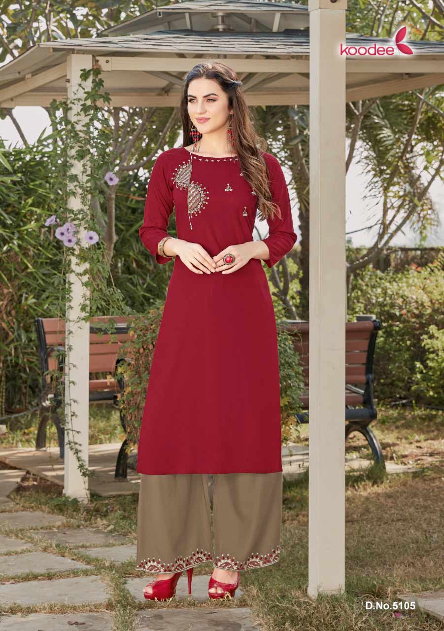 Koodee ATC-2 Applique Kurti Set Manufacturer Koodee ATC-2 Applique Kurti Set Manufacturer