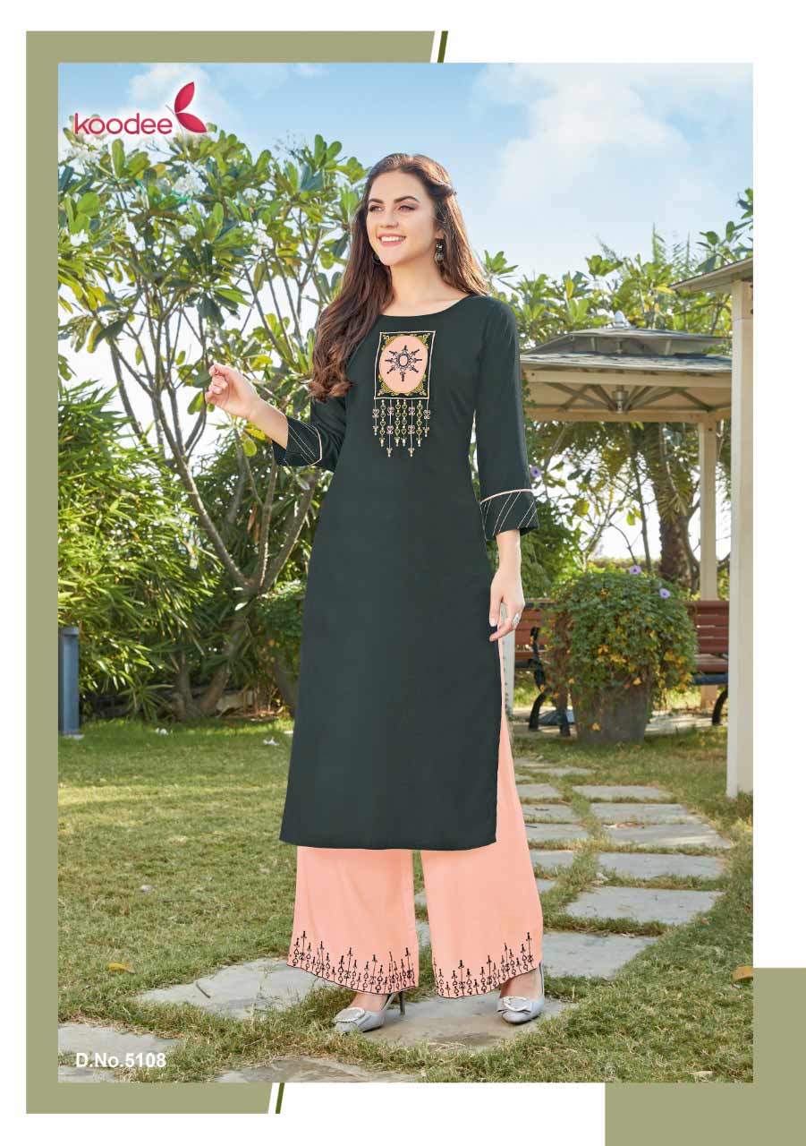 Koodee ATC-2 Applique Kurti Set Manufacturer Koodee ATC-2 Applique Kurti Set Manufacturer