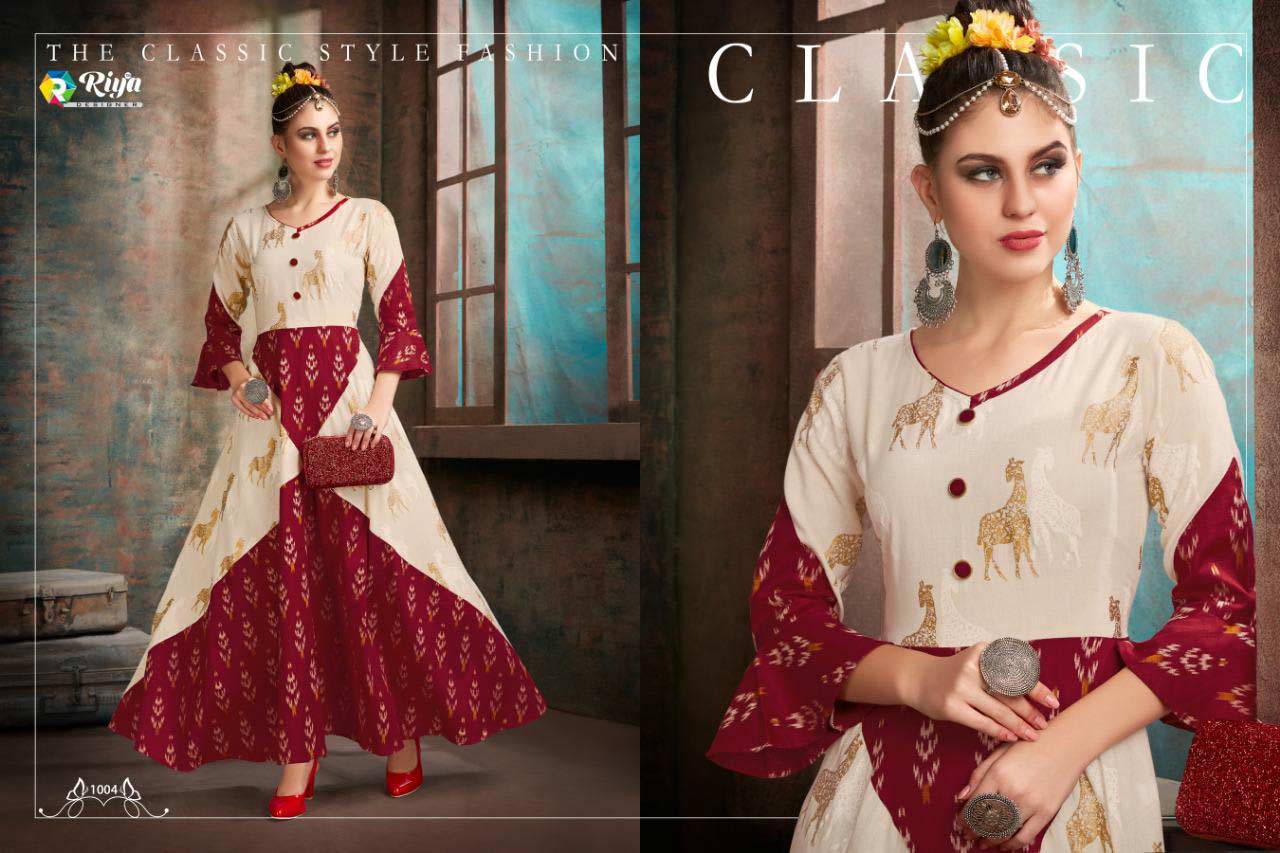 Aaisha Riya Designer Foil Print Wholesale Kurti Aaisha Riya Designer Foil Print Wholesale Kurti