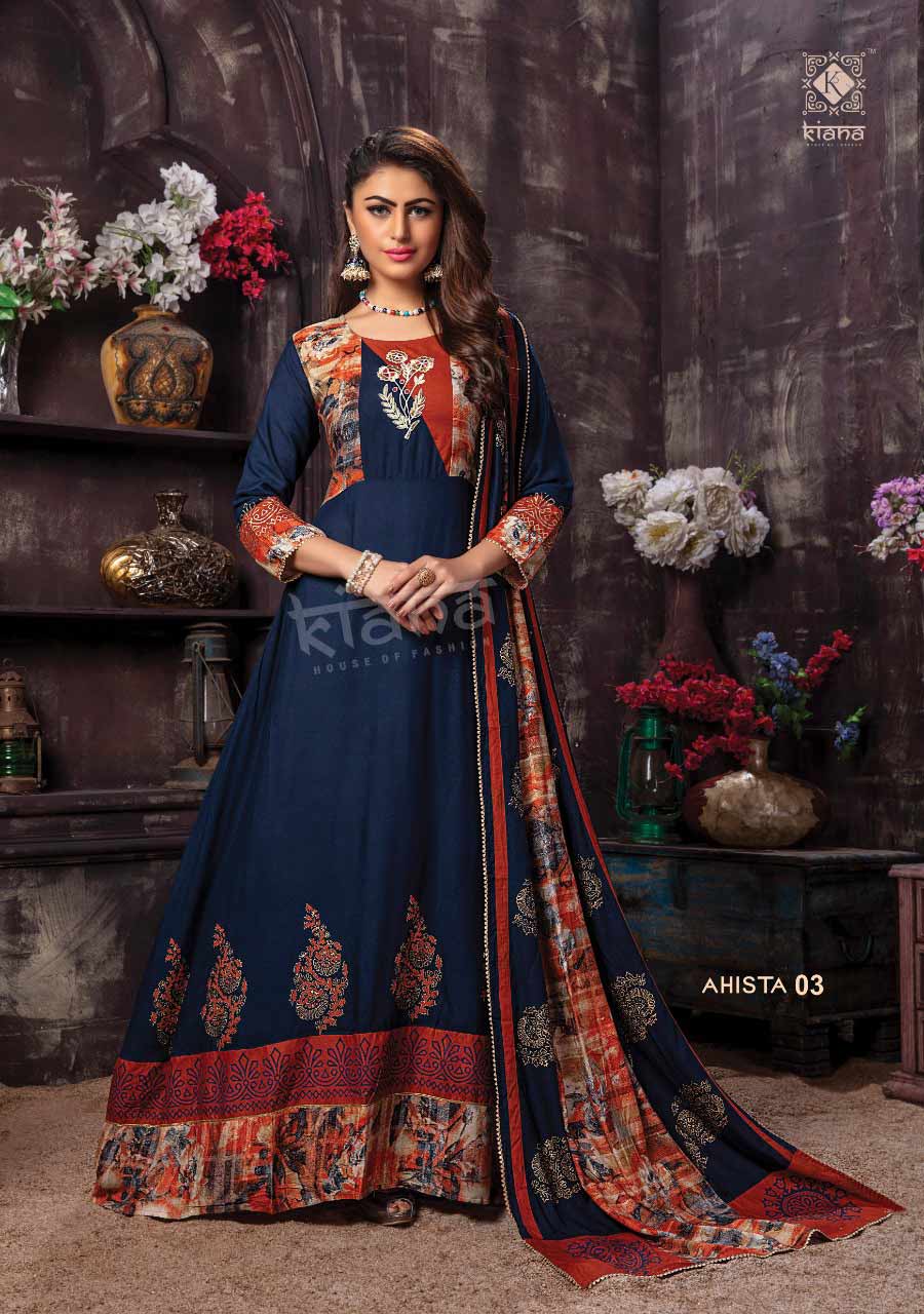 Ahista Kiana Embroidery Palazzo Wholesale Kurti Ahista Kiana Embroidery Palazzo Wholesale Kurti