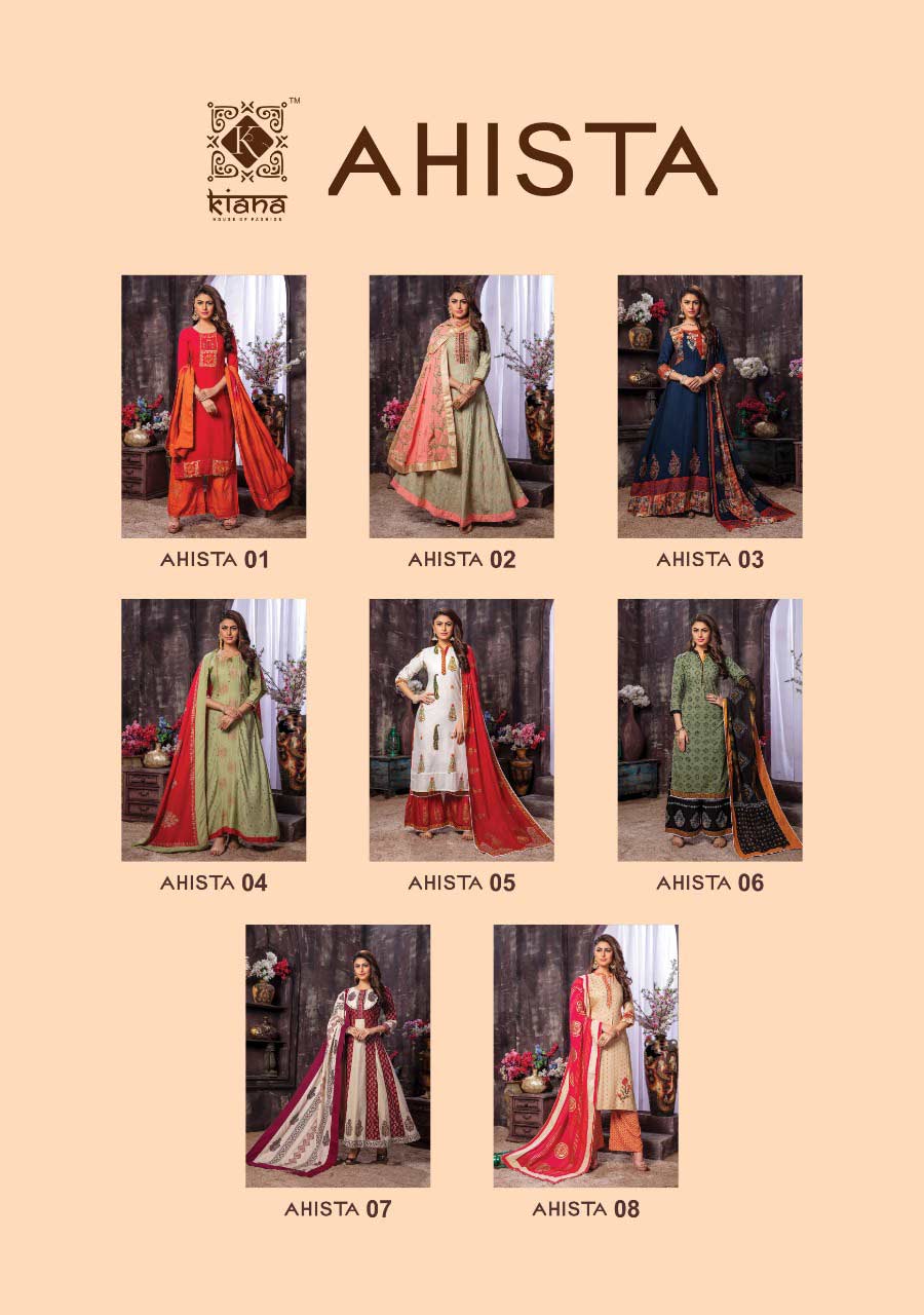 Ahista Kiana Embroidery Palazzo Wholesale Kurti Ahista Kiana Embroidery Palazzo Wholesale Kurti
