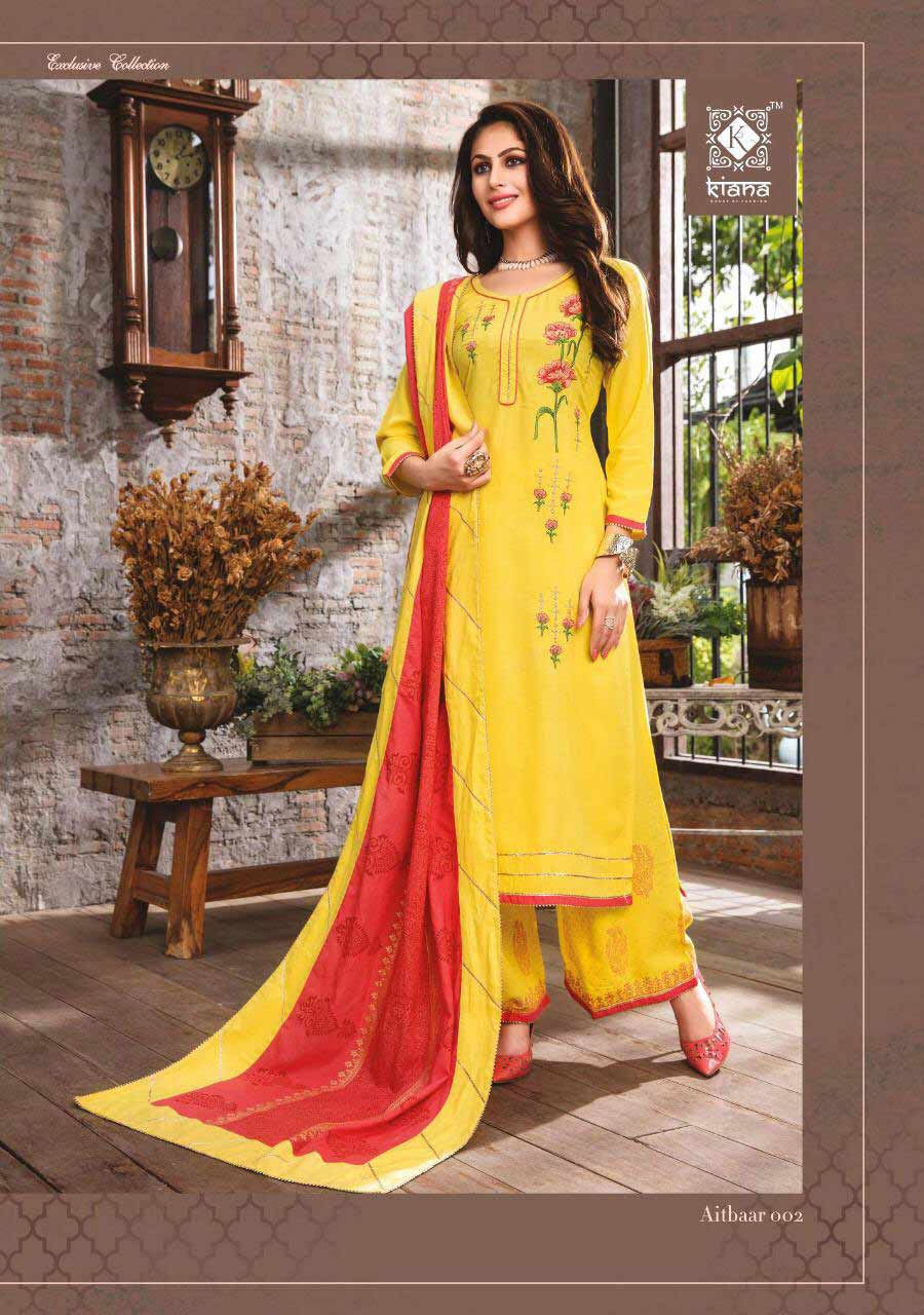 Aitbaar Kiana Gold Foil Print Palazzo Kurtis Catalog Aitbaar Kiana Gold Foil Print Palazzo Kurtis Catalog