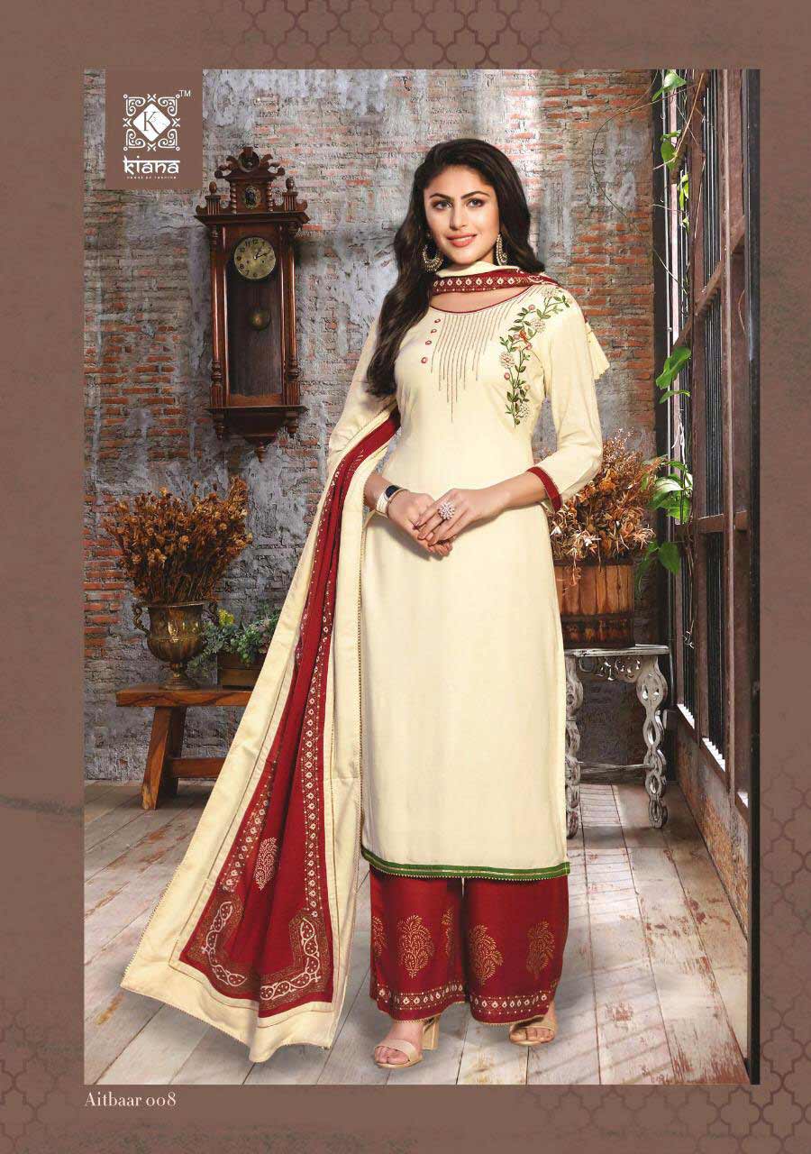 Aitbaar Kiana Gold Foil Print Palazzo Kurtis Catalog Aitbaar Kiana Gold Foil Print Palazzo Kurtis Catalog