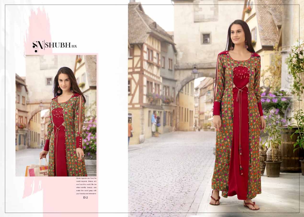 Shubh Nx Alexi Rayon Print Wholesale Gown Shubh Nx Alexi Rayon Print Wholesale Gown