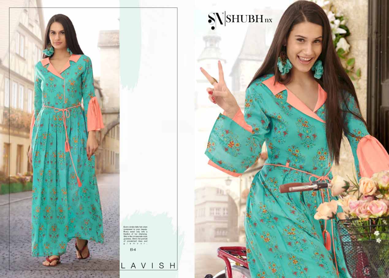 Shubh Nx Alexi Rayon Print Wholesale Gown Shubh Nx Alexi Rayon Print Wholesale Gown