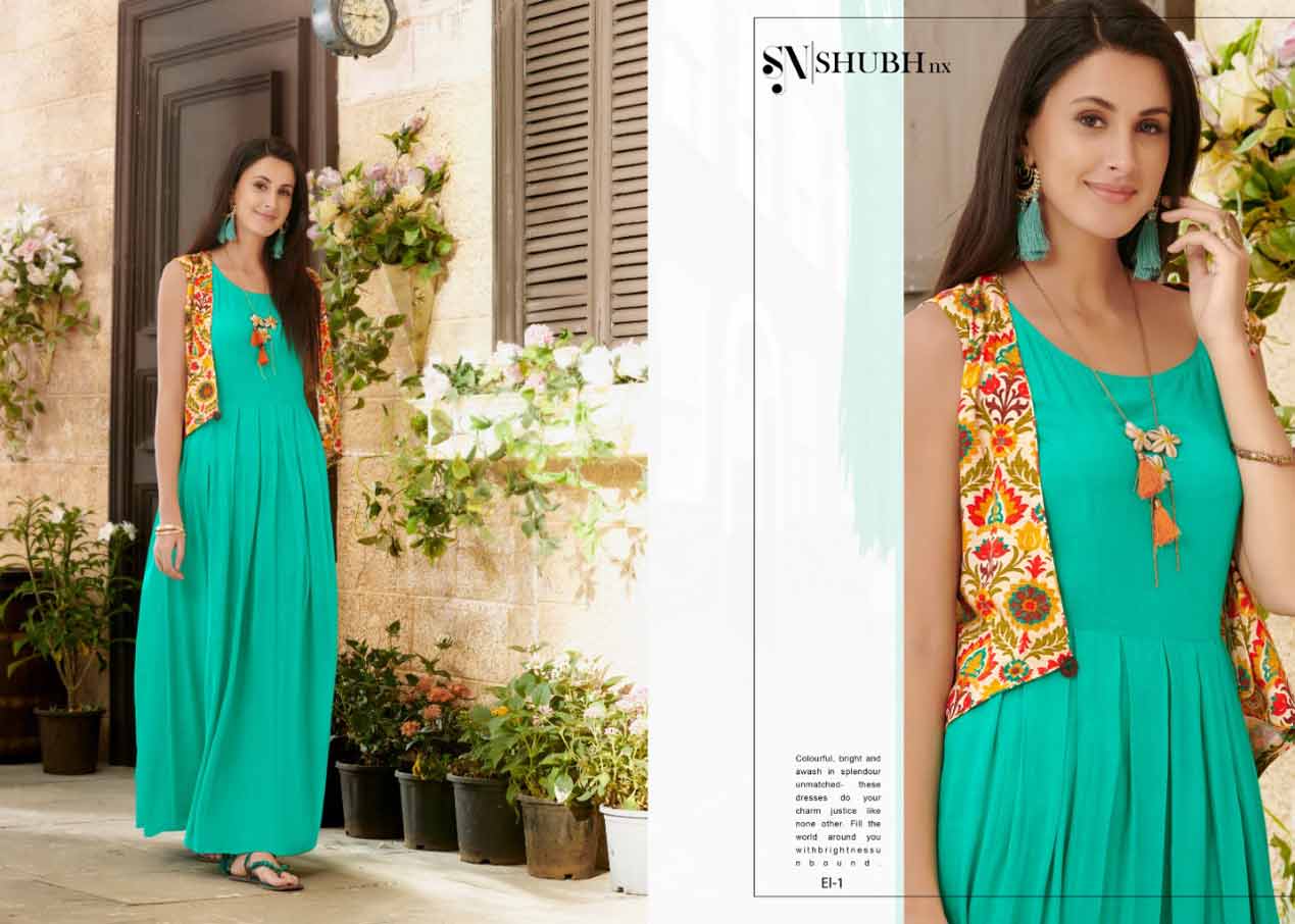 Shubh Nx Alexi Rayon Print Wholesale Gown Shubh Nx Alexi Rayon Print Wholesale Gown