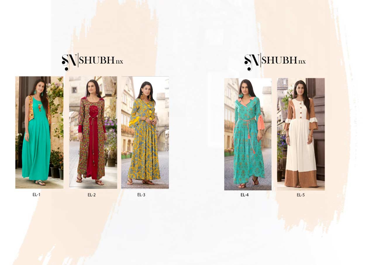 Shubh Nx Alexi Rayon Print Wholesale Gown Shubh Nx Alexi Rayon Print Wholesale Gown