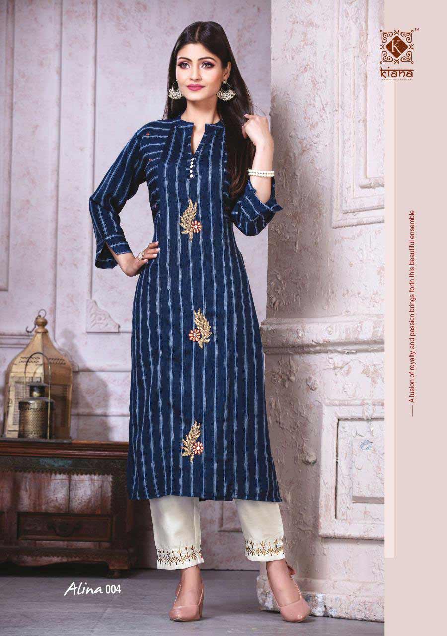Alina Lining Muslin Handwork Pant Kurti Set Alina Lining Muslin Handwork Pant Kurti Set
