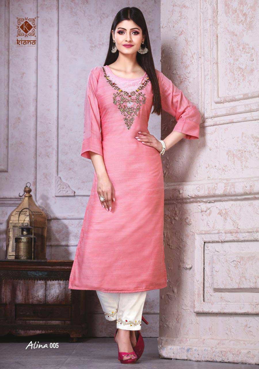 Alina Lining Muslin Handwork Pant Kurti Set Alina Lining Muslin Handwork Pant Kurti Set