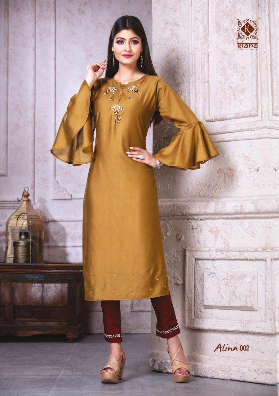 Alina Lining Muslin Handwork Pant Kurti Set Alina Lining Muslin Handwork Pant Kurti Set