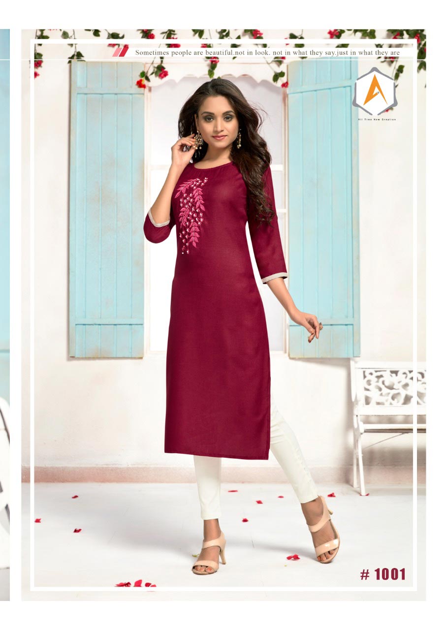 Apple Amarya Cotton Slub Wholesale Kurti Apple Amarya Cotton Slub Wholesale Kurti