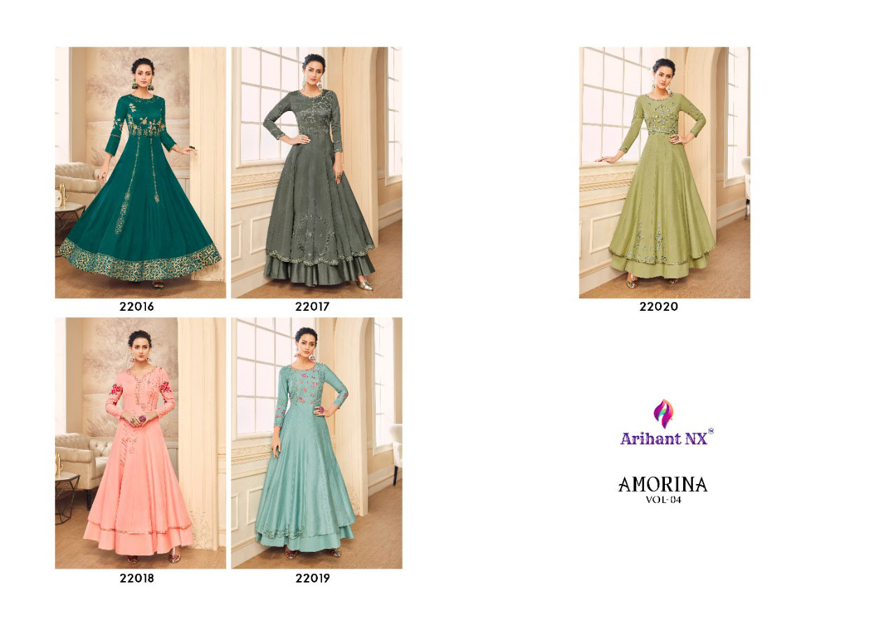 Arihant Nx Amorina-4 Muslin Wholesale Gown Arihant Nx Amorina-4 Muslin Wholesale Gown