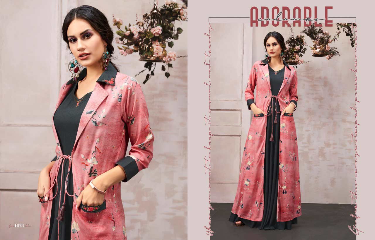 Kajree Fashion Anaya Beautiful Kurti With Shrug Collection Kajree Fashion Anaya Beautiful Kurti With Shrug Collection