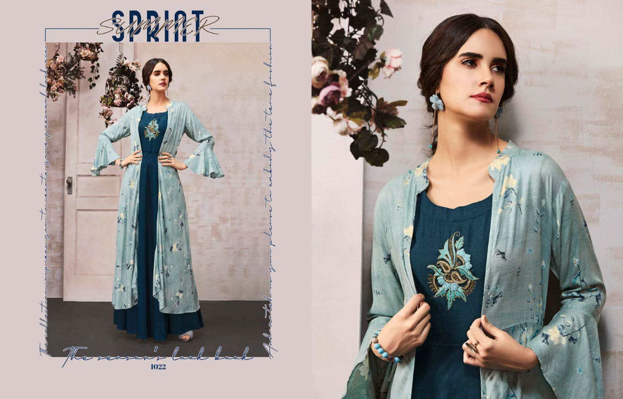 Kajree Fashion Anaya Beautiful Kurti With Shrug Collection Kajree Fashion Anaya Beautiful Kurti With Shrug Collection