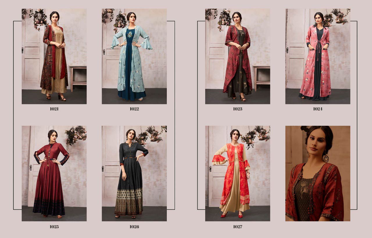 Kajree Fashion Anaya Beautiful Kurti With Shrug Collection Kajree Fashion Anaya Beautiful Kurti With Shrug Collection