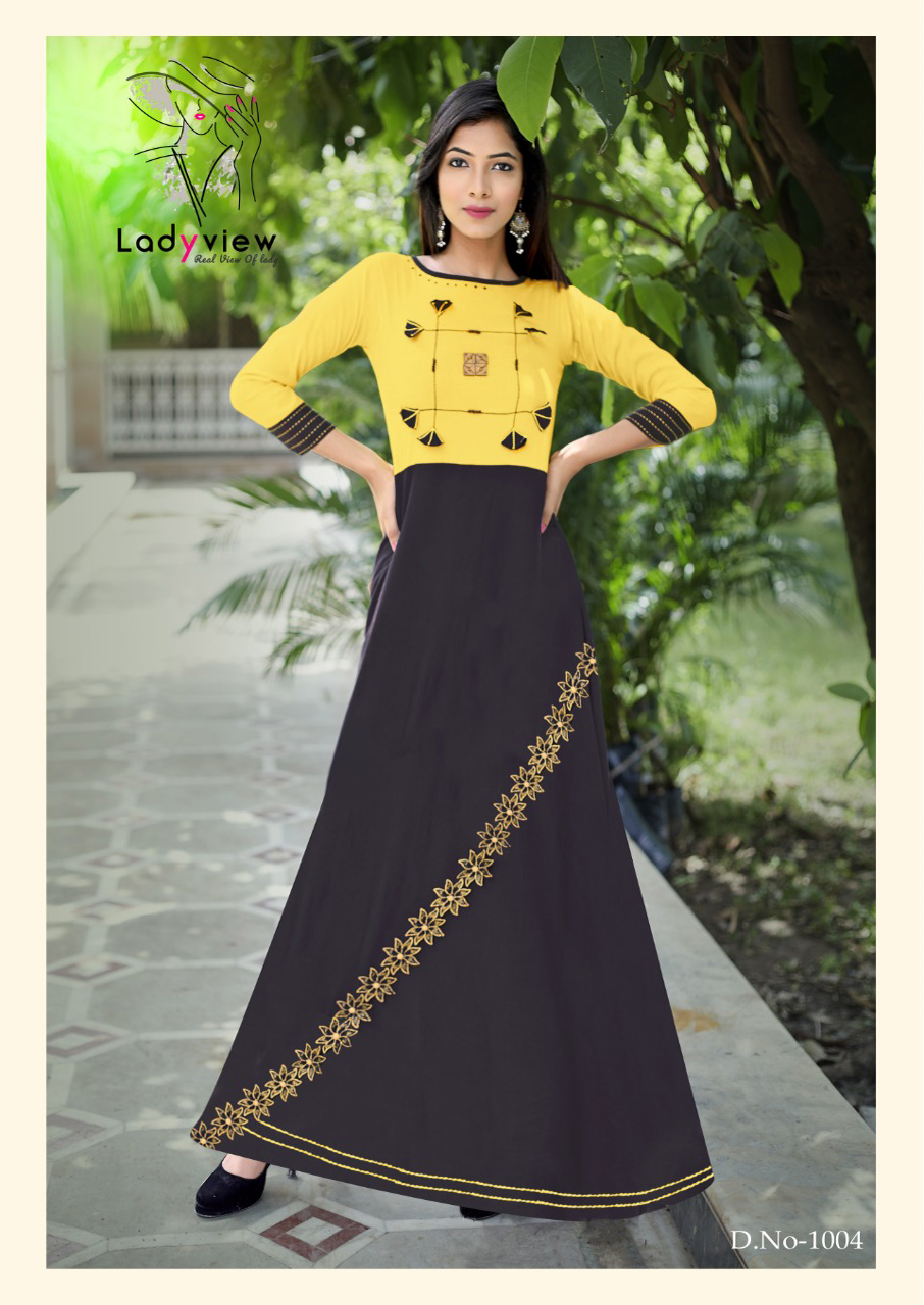 Ladyview Designer Aneri Anarkali Wholesale Kurti Ladyview Designer Aneri Anarkali Wholesale Kurti