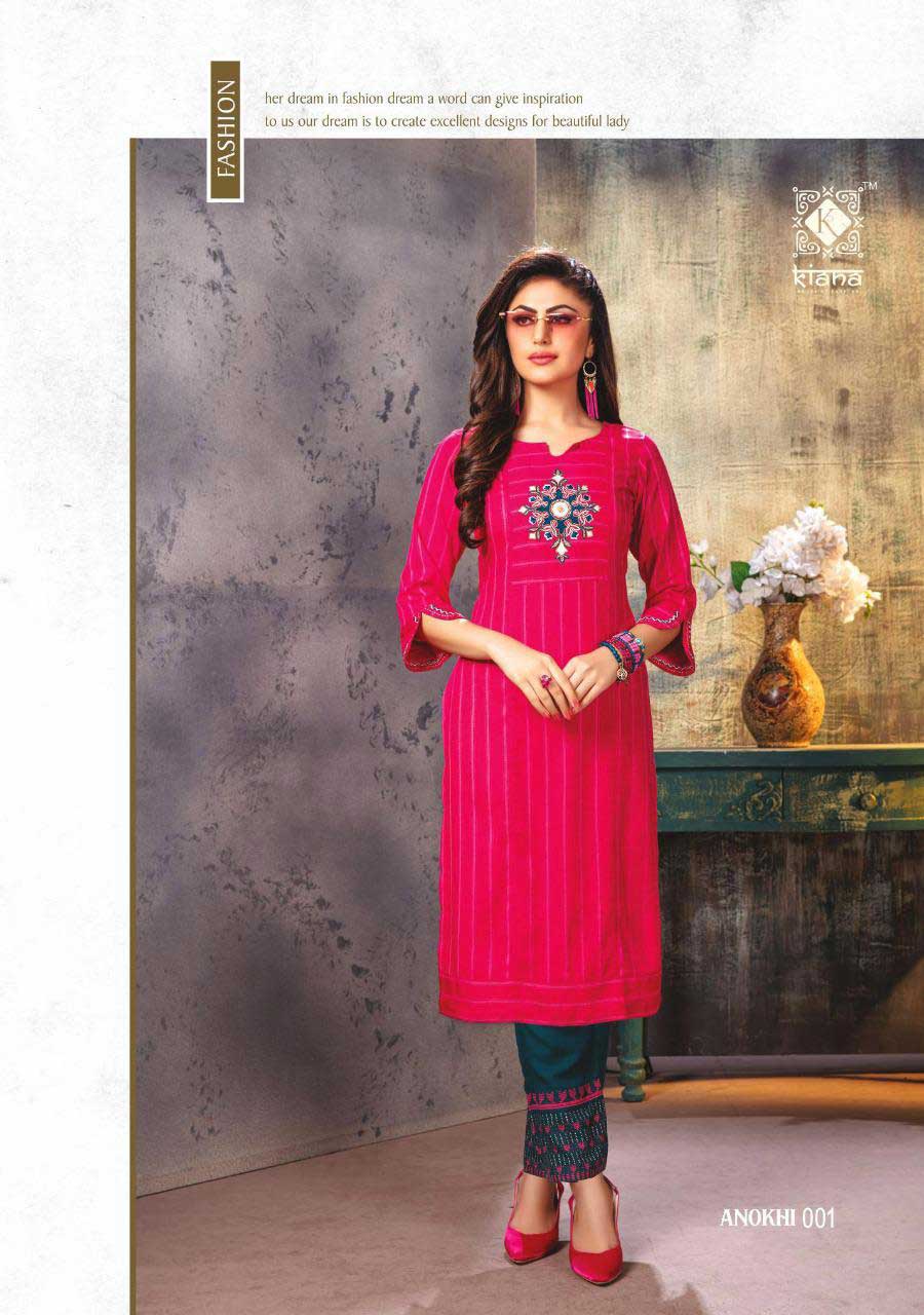 Kiana Anokhi Wholesale Pant Kurti Catalog Kiana Anokhi Wholesale Pant Kurti Catalog