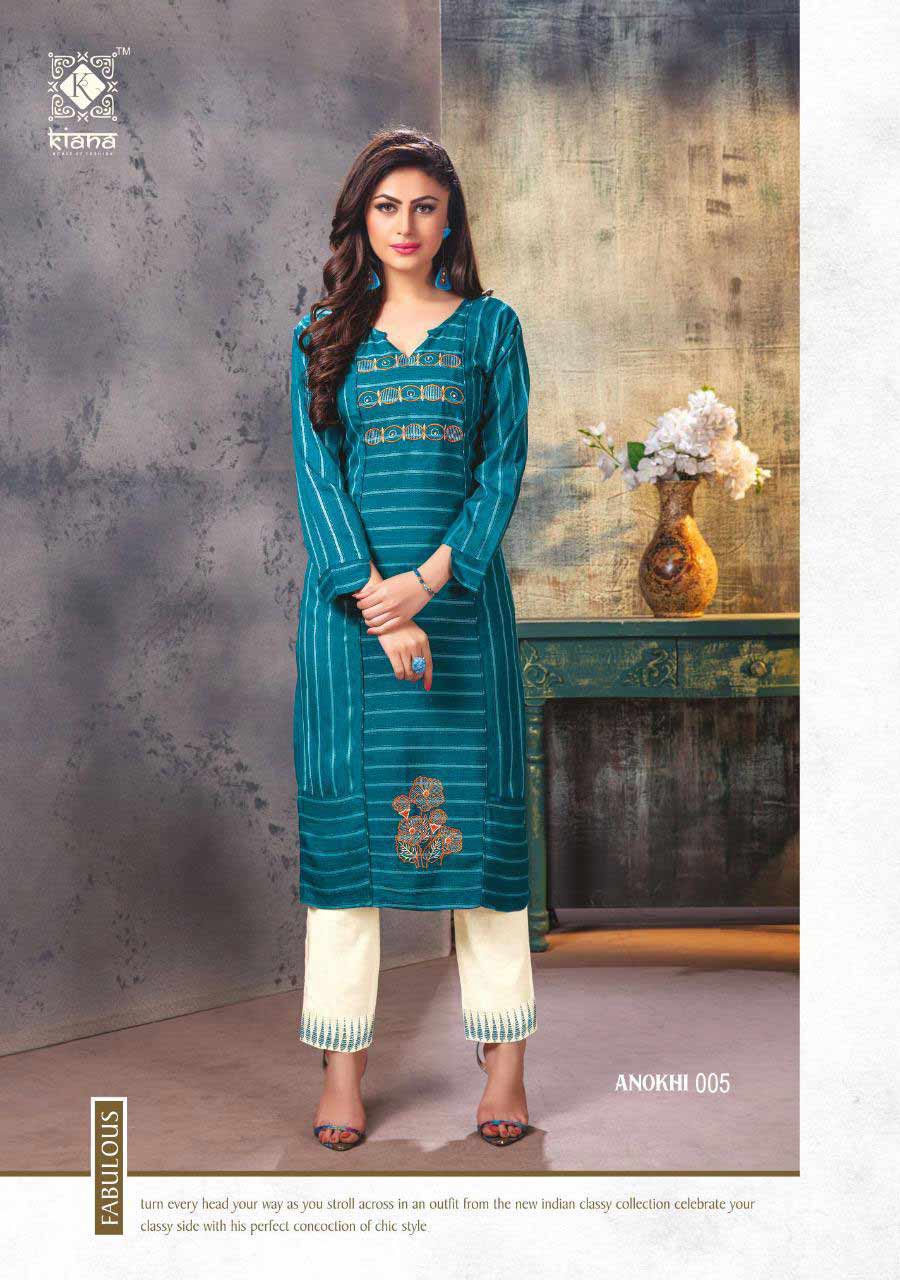 Kiana Anokhi Wholesale Pant Kurti Catalog Kiana Anokhi Wholesale Pant Kurti Catalog