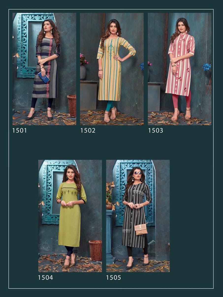Antra RT Embroidery Casual Kurti Manufacturer Antra RT Embroidery Casual Kurti Manufacturer
