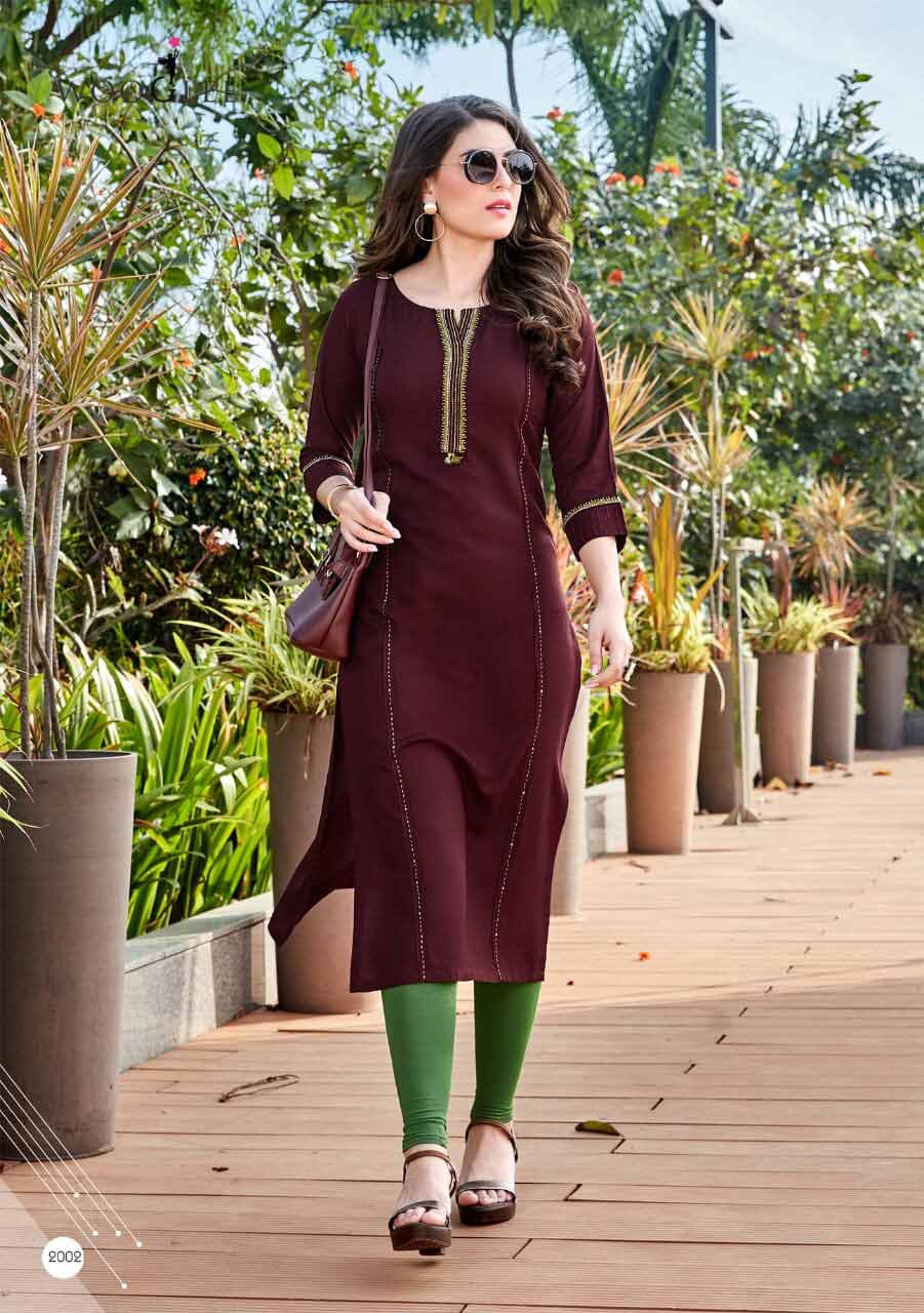 Wooglee Barbella Rayon Kurti Set Manufacturer Wooglee Barbella Rayon Kurti Set Manufacturer