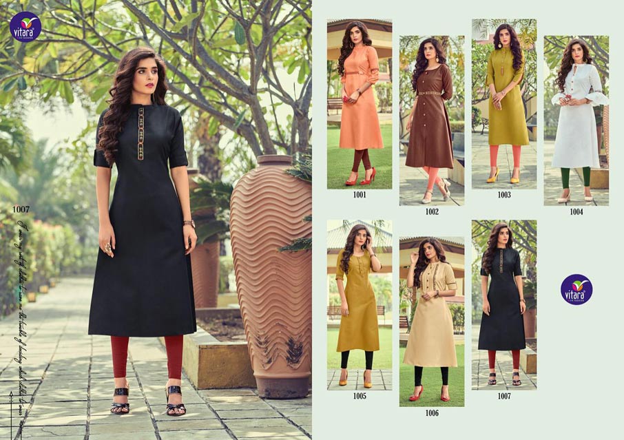 Benchmark Cotton Slub Kurtis Collection Benchmark Cotton Slub Kurtis Collection