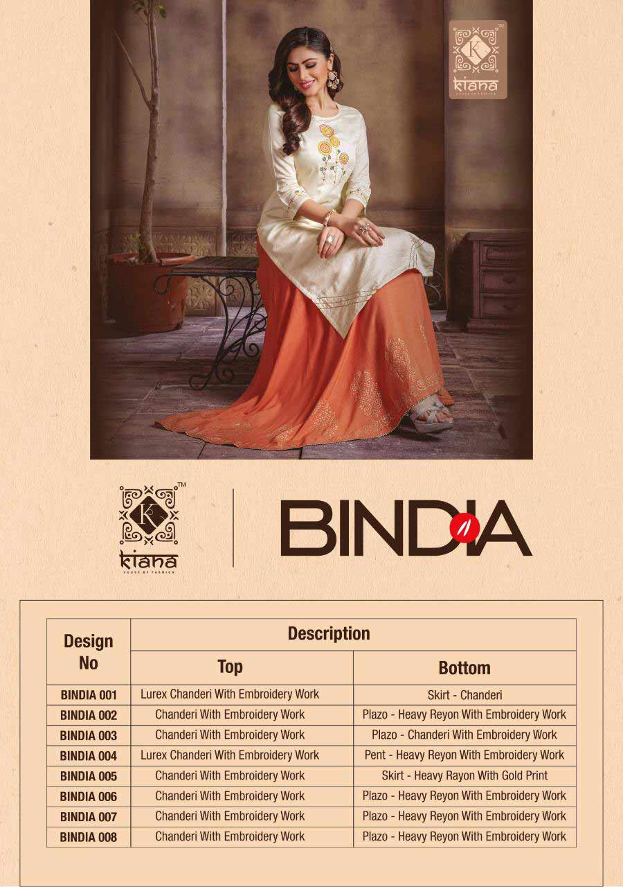 Bindia Kiana Chanderi Embroidery Kurti Bindia Kiana Chanderi Embroidery Kurti