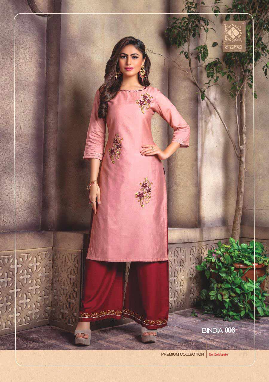 Bindia Kiana Chanderi Embroidery Kurti Bindia Kiana Chanderi Embroidery Kurti