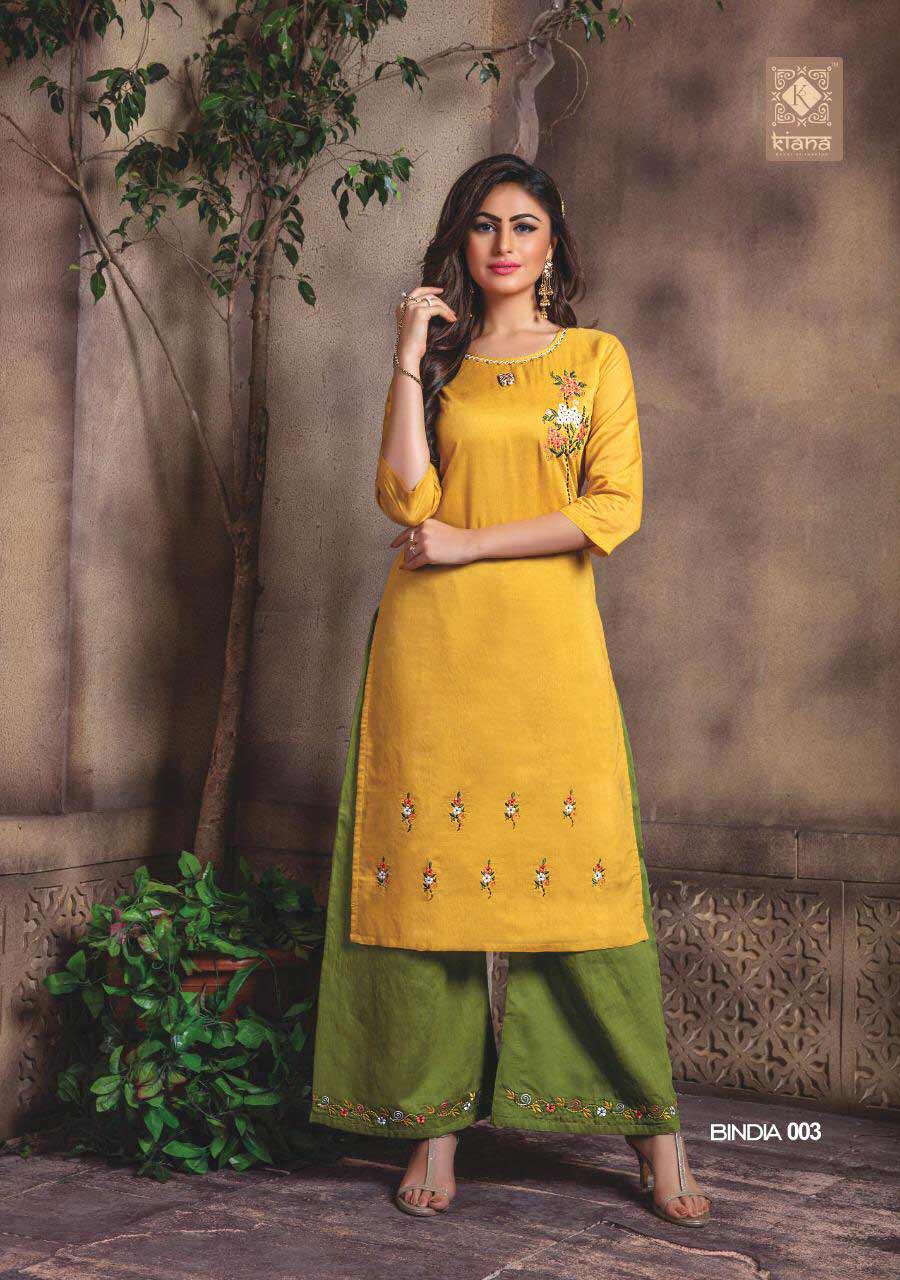 Bindia Kiana Chanderi Embroidery Kurti Bindia Kiana Chanderi Embroidery Kurti