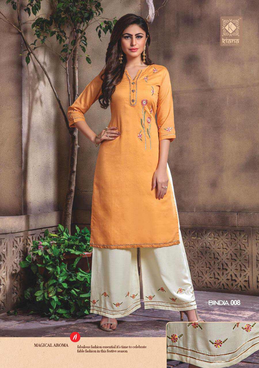 Bindia Kiana Chanderi Embroidery Kurti Bindia Kiana Chanderi Embroidery Kurti