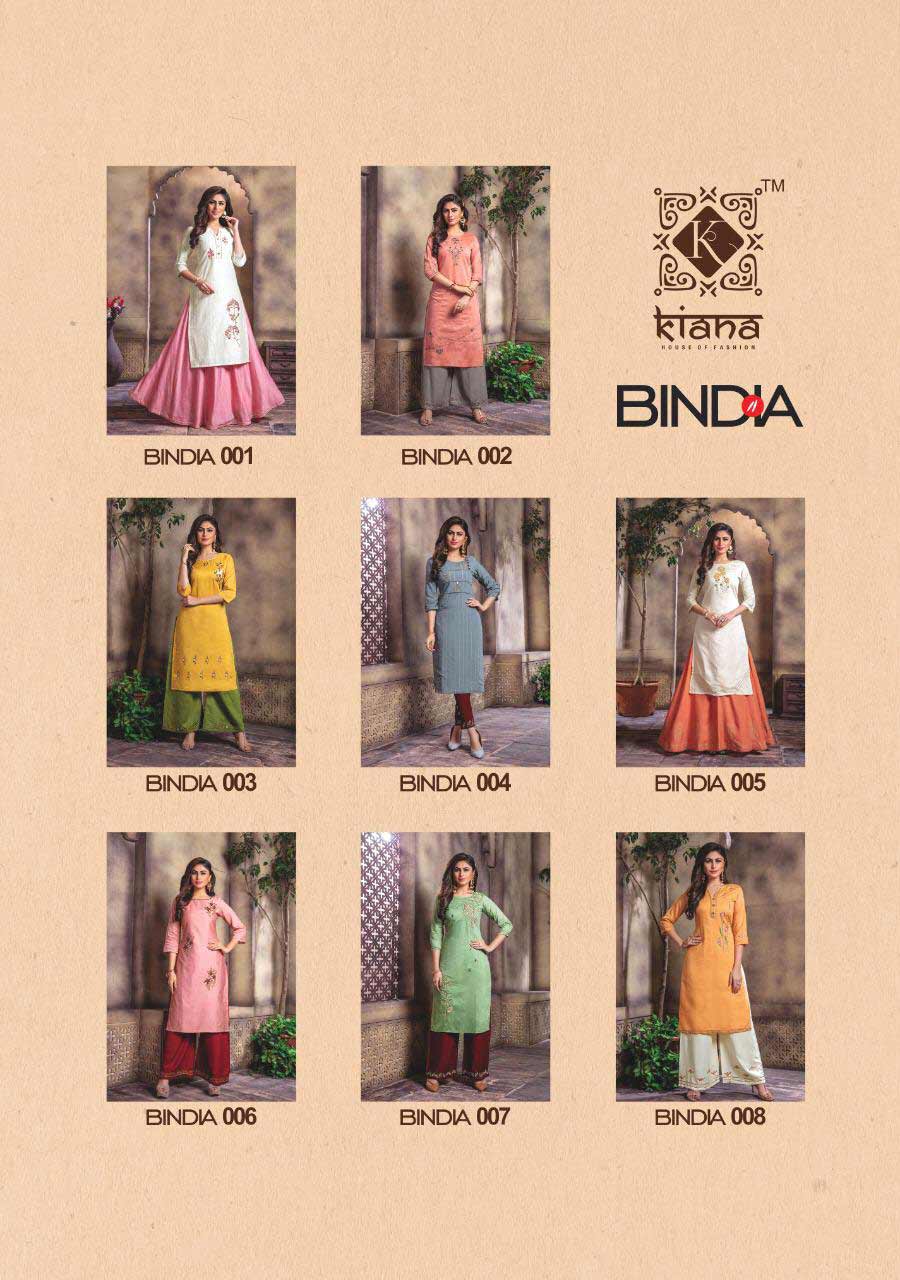 Bindia Kiana Chanderi Embroidery Kurti Bindia Kiana Chanderi Embroidery Kurti