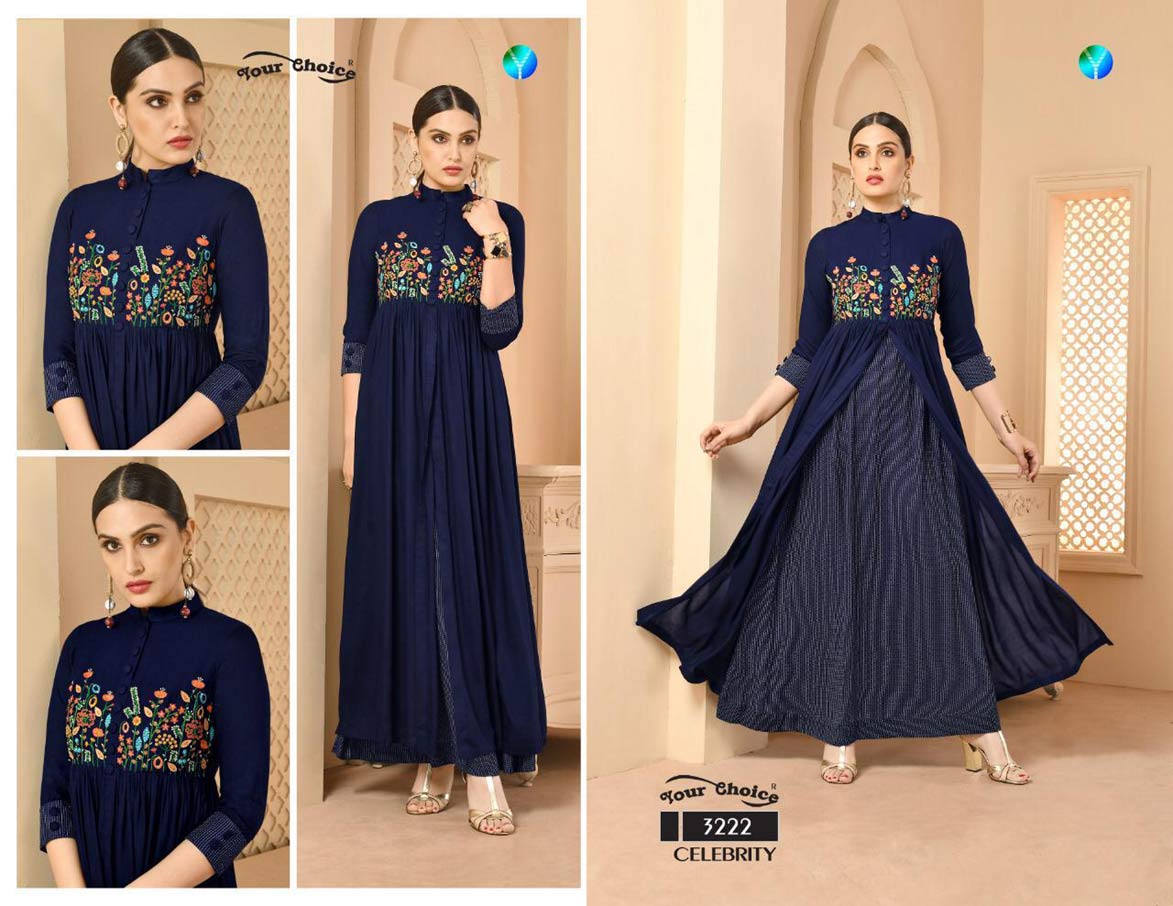 Celebrity Your Choice Rayon Lining Handwork One Piece Celebrity Your Choice Rayon Lining Handwork One Piece