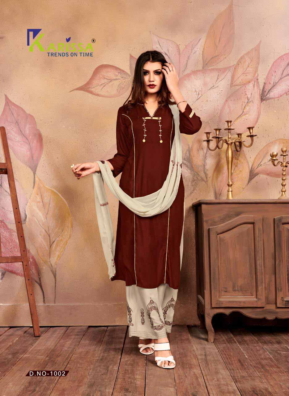 Chunariya Karissa Thread Work Palazzo Kurti Chunariya Karissa Thread Work Palazzo Kurti