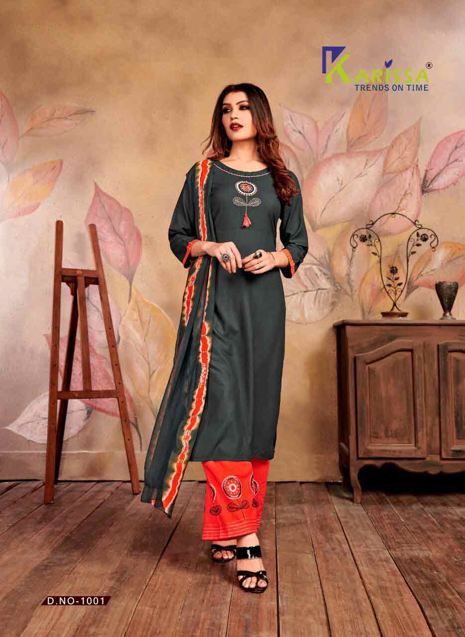 Chunariya Karissa Thread Work Palazzo Kurti Chunariya Karissa Thread Work Palazzo Kurti