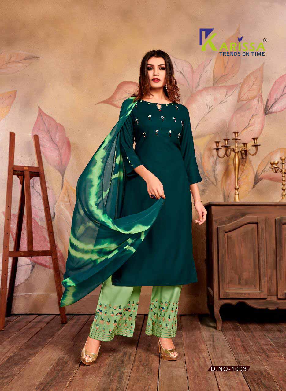 Chunariya Karissa Thread Work Palazzo Kurti Chunariya Karissa Thread Work Palazzo Kurti